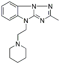 2-METHYL-4-(2-PIPERIDIN-1-YLETHYL)-4H-[1,2,4]TRIAZOLO[1,5-A]BENZIMIDAZOLE Struktur