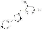 4-[1-(2,4-DICHLOROBENZYL)-(1H)-PYRAZOL-4-YL]PYRIDINE Struktur