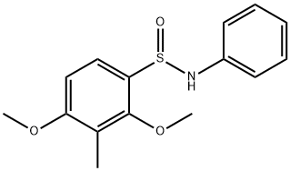 2,4-DIMETHOXY-3-METHYL-N-PHENYLBENZENESULFINAMIDE Struktur