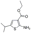 2-AMINO-5-ISOPROPYL-THIOPHENE-3-CARBOXYLIC ACID ETHYL ESTER Structure