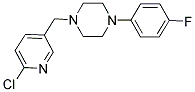 1-[(6-CHLORO-3-PYRIDINYL)METHYL]-4-(4-FLUOROPHENYL)PIPERAZINE Struktur