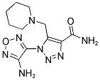 1-(4-AMINO-1,2,5-OXADIAZOL-3-YL)-5-(PIPERIDINOMETHYL)-1H-1,2,3-TRIAZOLE-4-CARBOXAMIDE Struktur