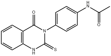 N-(4-(4-OXO-2-THIOXO-1,3-DIHYDROQUINAZOLIN-3-YL)PHENYL)ETHANAMIDE Struktur