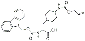 FMOC-D,L-CIS/TRANS-CHA(4-NH-ALLOC) Struktur