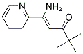 1-AMINO-4,4-DIMETHYL-1-(2-PYRIDINYL)-1-PENTEN-3-ONE Struktur