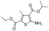 5-AMINO-3-METHYL-THIOPHENE-2,4-DICARBOXYLIC ACID 2-ETHYL ESTER 4-ISOPROPYL ESTER Struktur