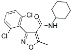 N-CYCLOHEXYL-3-(2,6-DICHLOROPHENYL)-5-METHYLISOXAZOLE-4-CARBOXAMIDE Struktur