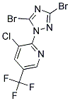 3-CHLORO-2-(3,5-DIBROMO-1H-1,2,4-TRIAZOL-1-YL)-5-(TRIFLUOROMETHYL)PYRIDINE Struktur