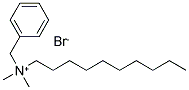 N-BENZYL-N-DECYL-N,N-DIMETHYLAMMONIUM BROMIDE Struktur