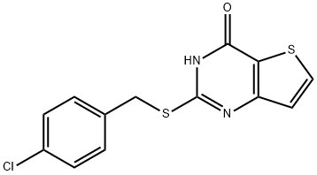 2-[(4-CHLOROBENZYL)SULFANYL]THIENO[3,2-D]PYRIMIDIN-4-OL Struktur