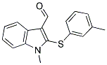 1-METHYL-2-[(3-METHYLPHENYL)SULFANYL]-1H-INDOLE-3-CARBALDEHYDE Struktur