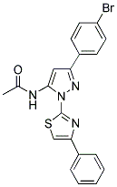 N-[3-(4-BROMOPHENYL)-1-(4-PHENYL-1,3-THIAZOL-2-YL)-1H-PYRAZOL-5-YL]ACETAMIDE Struktur