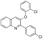 2-CHLOROPHENYL 2-(4-CHLOROPHENYL)-3-QUINOLINYL ETHER Struktur