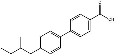 4'-(2-METHYLBUTYL)[1,1'-BIPHENYL]-4-CARBOXYLIC ACID Struktur