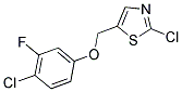 2-CHLORO-5-[(4-CHLORO-3-FLUOROPHENOXY)METHYL]-1,3-THIAZOLE Struktur