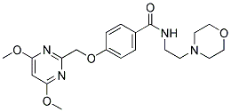 [4-(4,6-DIMETHOXYPYRIMIDIN-2-YL)METHOXY]-N-(2-MORPHOLINOETHYL)BENZAMIDE Struktur