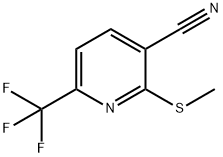 2-(METHYLSULFANYL)-6-(TRIFLUOROMETHYL)NICOTINONITRILE Struktur