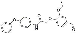 2-(2-ETHOXY-4-FORMYL-PHENOXY)-N-(4-PHENOXY-PHENYL)-ACETAMIDE Struktur