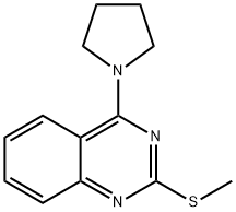 2-(METHYLSULFANYL)-4-(1-PYRROLIDINYL)QUINAZOLINE Struktur