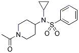 N-(1-ACETYLPIPERIDIN-4-YL)-N-CYCLOPROPYLBENZENESULPHONAMIDE Struktur