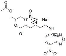 1-ACYL-2-[6-[(7-NITRO-2-1,3-BENZOXADIAZOL-4-YL)AMINO]CAPROYL]-SN-GLYCERO-3-PHOSPHATE (MONOSODIUM SALT) Struktur