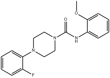 (4-(2-FLUOROPHENYL)PIPERAZINYL)-N-(2-METHOXYPHENYL)FORMAMIDE Struktur