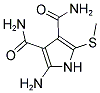 2-AMINO-5-(METHYLSULFANYL)-1H-PYRROLE-3,4-DICARBOXAMIDE Struktur