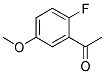 2-FLUORO-5-METHOXYACETOPHONE Struktur