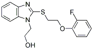 2-(2-([2-(2-FLUOROPHENOXY)ETHYL]THIO)-1H-BENZIMIDAZOL-1-YL)ETHANOL Struktur