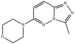 3-METHYL-6-MORPHOLINO[1,2,4]TRIAZOLO[4,3-B]PYRIDAZINE Struktur