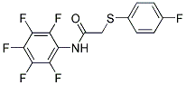 2-[(4-FLUOROPHENYL)SULFANYL]-N-(2,3,4,5,6-PENTAFLUOROPHENYL)ACETAMIDE Struktur