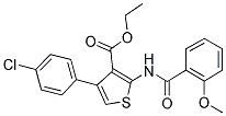 ETHYL 4-(4-CHLOROPHENYL)-2-[(2-METHOXYBENZOYL)AMINO]THIOPHENE-3-CARBOXYLATE Struktur