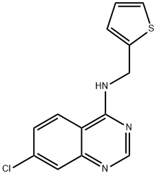 7-CHLORO-N-(2-THIENYLMETHYL)-4-QUINAZOLINAMINE Struktur