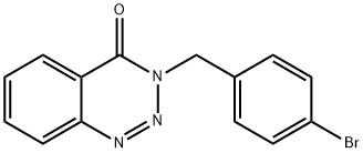 3-(4-BROMOBENZYL)-1,2,3-BENZOTRIAZIN-4(3H)-ONE Struktur