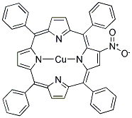 2-NITRO-5,10,15,20-TETRAPHENYL-21H,23H-PORPHINE COPPER(II) Struktur