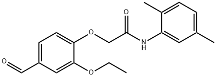 2-(2-ETHOXY-4-FORMYLPHENOXY) ACETIC ACID, N-(2,5-DIMETHYLPHENYL)AMIDE Struktur