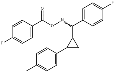 1-(2-[([(4-FLUOROBENZOYL)OXY]IMINO)(4-FLUOROPHENYL)METHYL]CYCLOPROPYL)-4-METHYLBENZENE Struktur