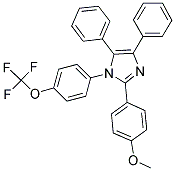 TRIFLUORO(4-(2-(4-METHOXYPHENYL)-4,5-DIPHENYLIMIDAZOLYL)PHENOXY)METHANE Struktur