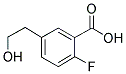 2-FLUORO-5-(2-HYDROXY-ETHYL)-BENZOIC ACID Struktur