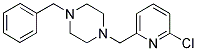 1-BENZYL-4-[(6-CHLOROPYRIDIN-2-YL)METHYL]PIPERAZINE Struktur