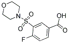 4-FLUORO-3-(MORPHOLINE-4-SULFONYL)-BENZOIC ACID Struktur