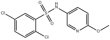 (6-METHOXY(3-PYRIDYL))(2,5-DICHLOROPHENYLSULFONYL)AMINE Struktur