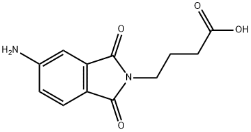 4-(5-AMINO-1,3-DIOXO-1,3-DIHYDRO-ISOINDOL-2-YL)-BUTYRIC ACID Struktur