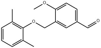 3-(2,6-DIMETHYL-PHENOXYMETHYL)-4-METHOXY-BENZALDEHYDE Struktur