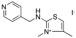 3,4-DIMETHYL-2-[(PYRIDIN-4-YLMETHYL)AMINO]-1,3-THIAZOL-3-IUM IODIDE Struktur