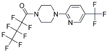 2,2,3,3,4,4,4-HEPTAFLUORO-1-(4-(5-(TRIFLUOROMETHYL)(2-PYRIDYL))PIPERAZINYL)BUTAN-1-ONE Struktur