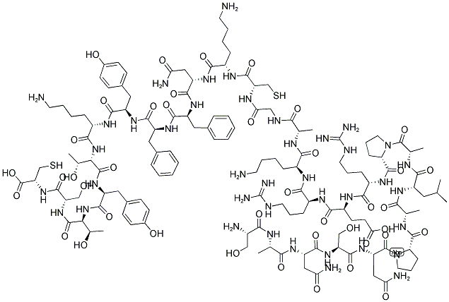 [LEU8, D-TYR22, TYR25]-SOMATOSTATIN-28 Struktur