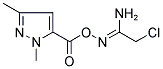 2-CHLORO-N'-([(1,3-DIMETHYL-1H-PYRAZOL-5-YL)CARBONYL]OXY)ETHANIMIDAMIDE Struktur