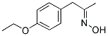 (4-ETHOXYPHENYL)ACETONE OXIME Struktur