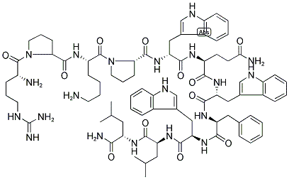 (D-ARG1,D-TRP5,7,9,LEU11)-SUBSTANCE P Struktur